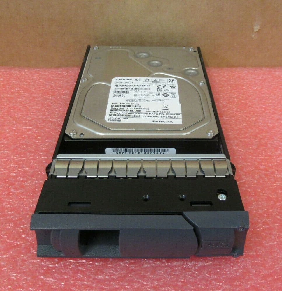 NetApp 6TB 3.5" SAS 12GB/s 7.2K 128MB Server HDD Hard Drive X316A-R6 SP-316A-R6