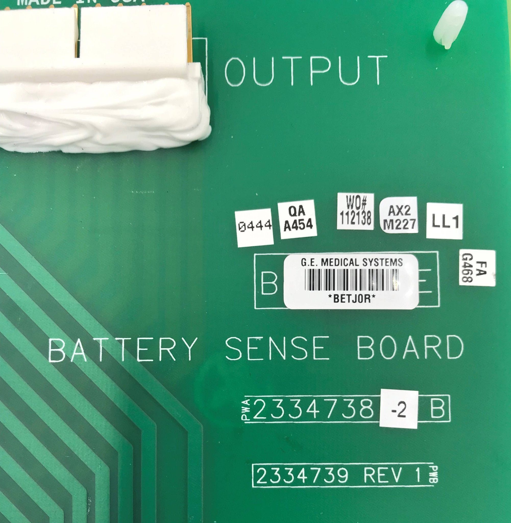 NEW Battery Sense Board (2334738-2 GE/AMX4