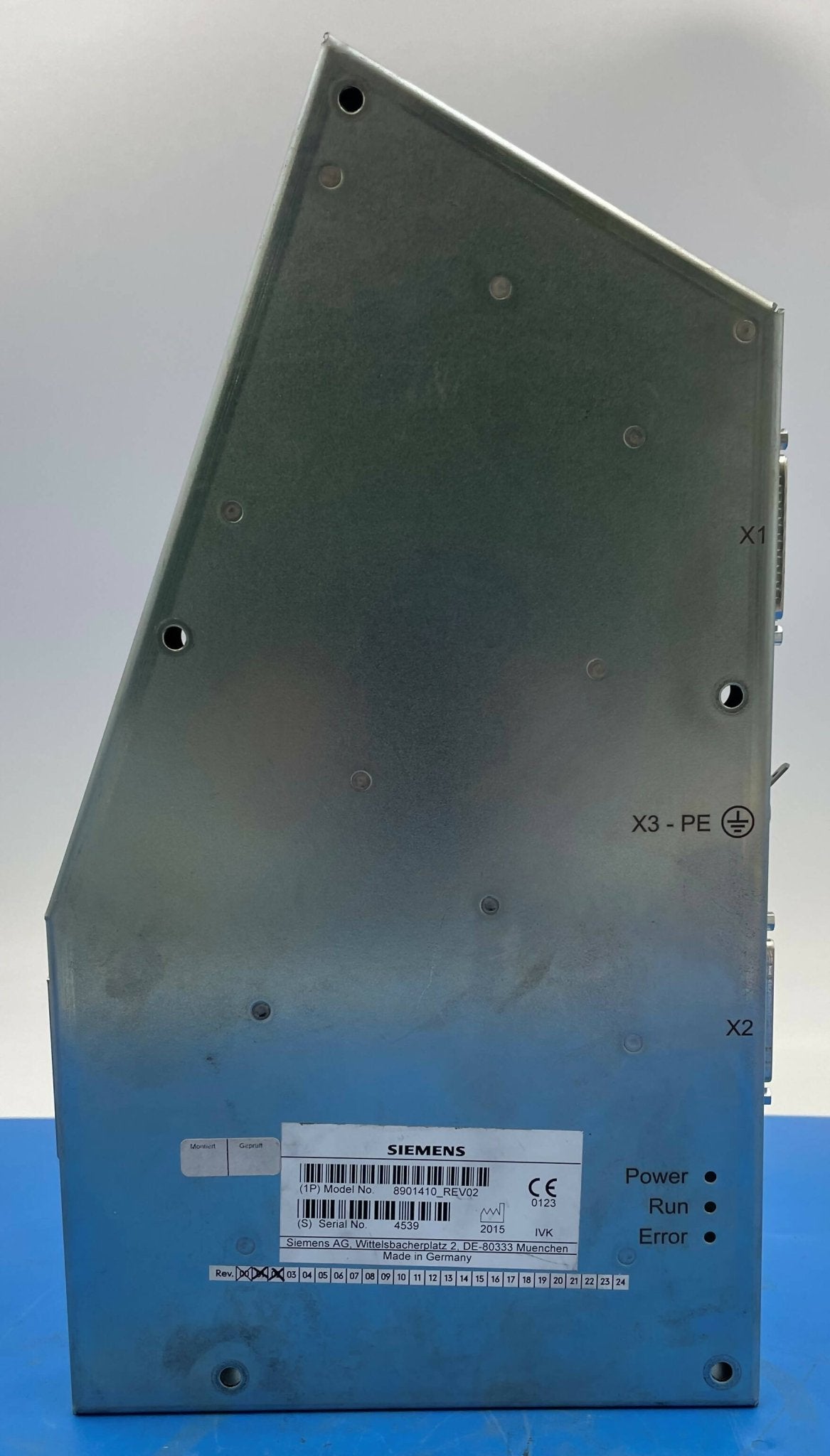 PANEL CONTROL RIGHT (8901410/08901410 REV-02/01 SIEMENS