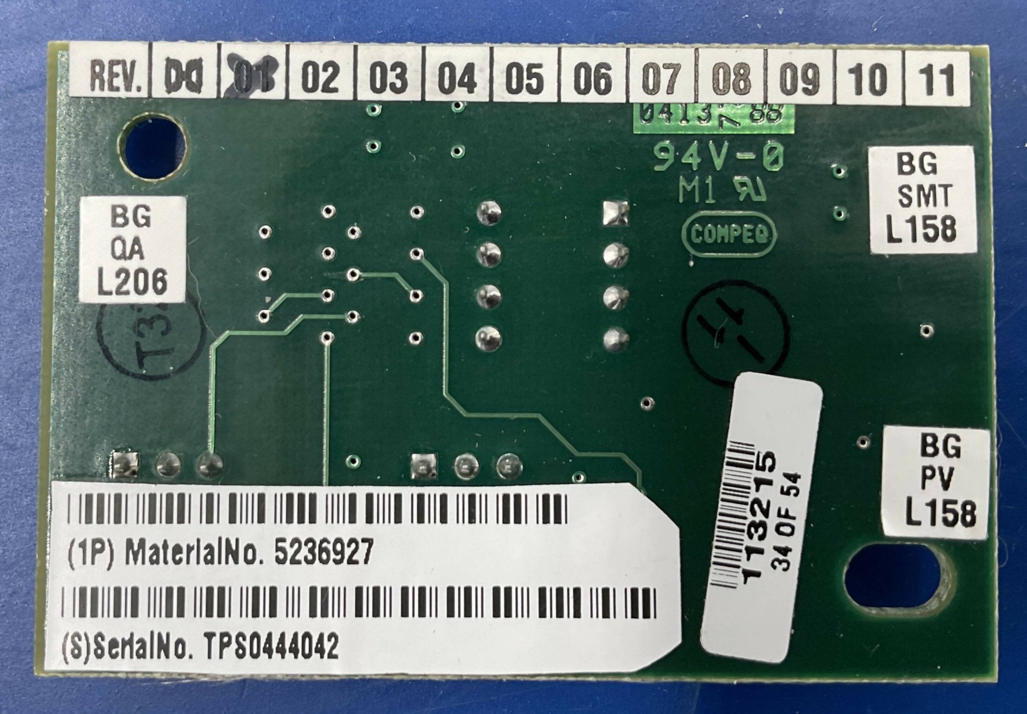 Siemens 5236927 - PCA Temperature Sensor TPS BSR Board Rear View | Alo Tech Solutions