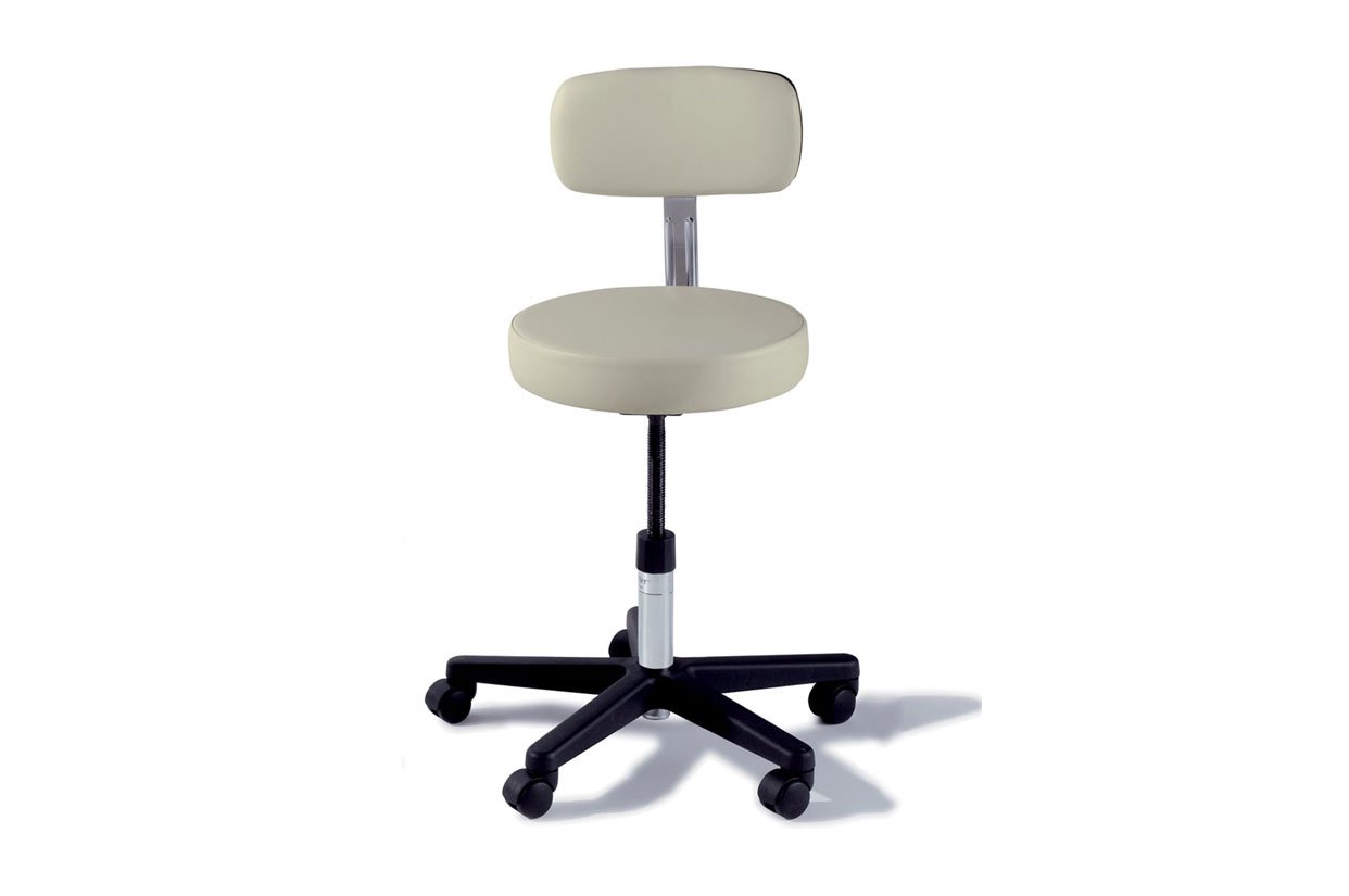 Midmark Ritter 271 Manual Adjustable Stool with Backrest