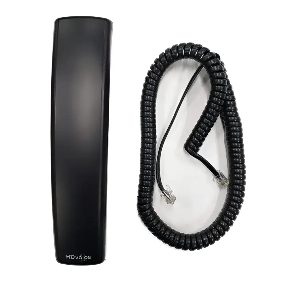 Polycom VVX HD Voice Replacement Handset with Curly Cord - Black - POLY-VVX-HANDSET - New