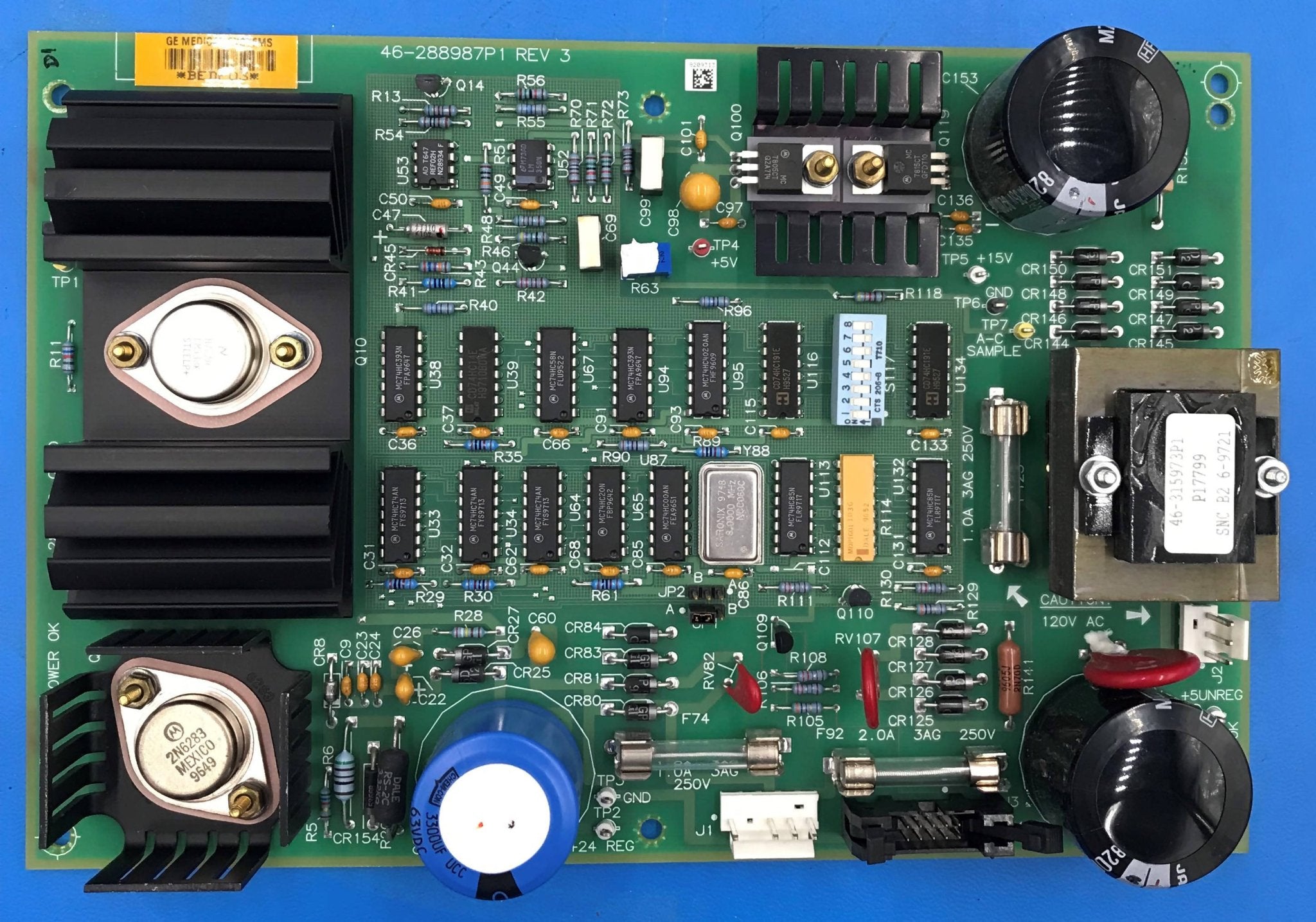 Power On PCB (46-288986/7 G1-D Rev 3 GE Advantx