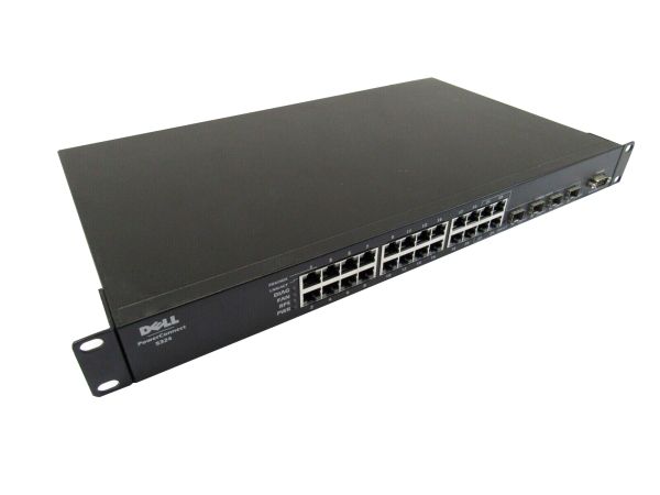 F5406 - Dell PowerConnect 5324 24-Ports 1GbE RJ-45 Network Switch with 4-Ports SFP