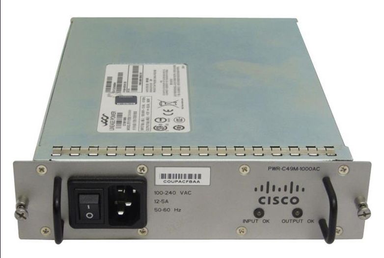 PWR-C49M-1000AC= Cisco 1000 Watts Power Supply for Catalyst 4900M Switch