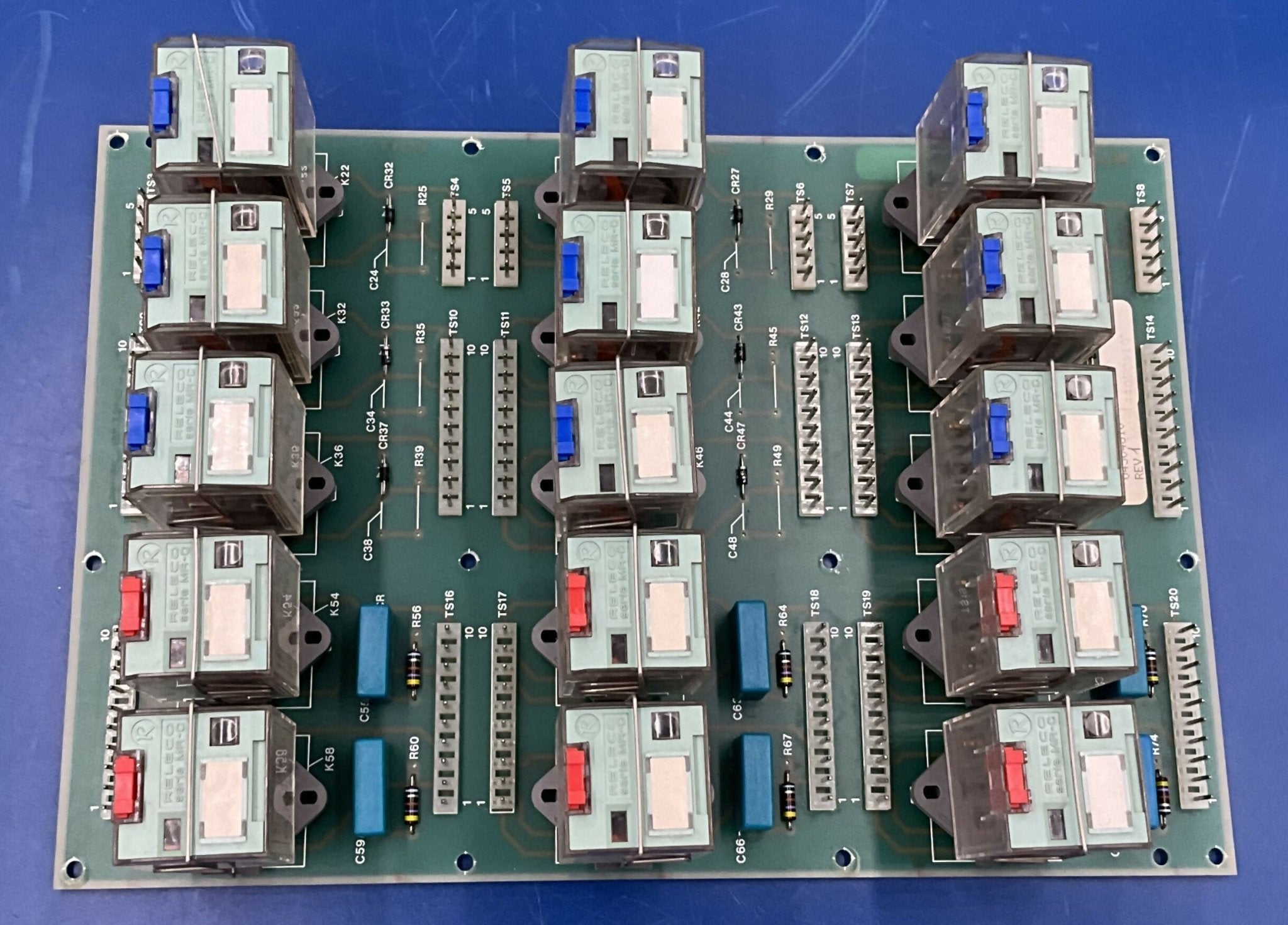 RELAY PANEL BOARD (04504G10 Rev. 1 GE
