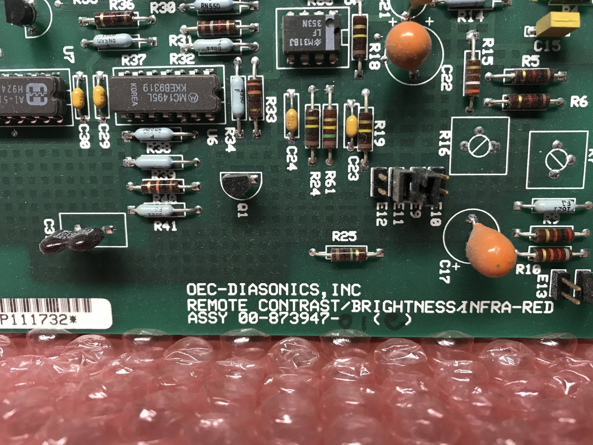 Remote Contrast/Brightness/Infra-Red PCB (00-873947-01OEC