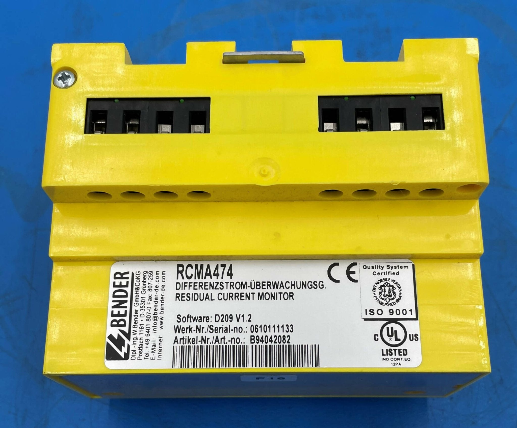 Residual Current Monitor F18 (10161694/RCMA474 Siemens