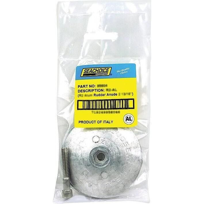 Seachoice 95606 Rudder & Trim Tab Anode w/Allen Screw, Magnesium, Model R2, Size 2-13/16" dia. x 1/2"