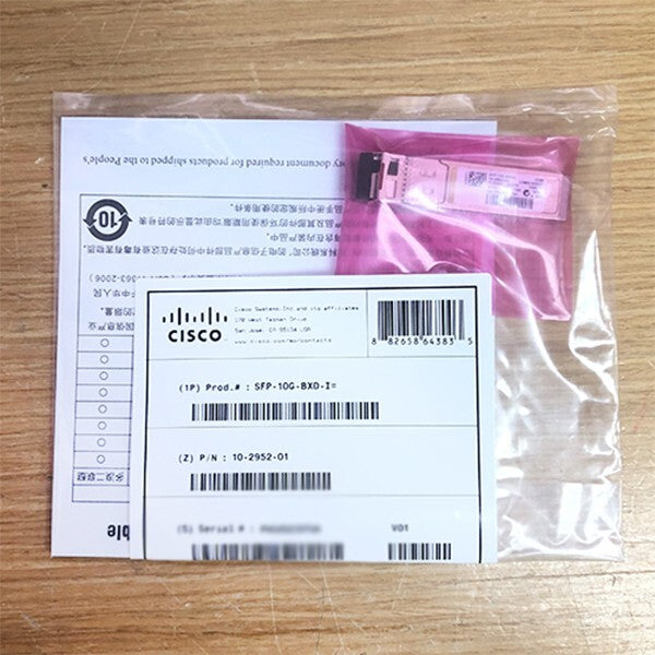 NEW Cisco SFP-10G-BXD-I 10GBASE-BX-D BiDi SFP+, 1330nm-TX/1270nm-RX,10km,LC,SMF|357343380815