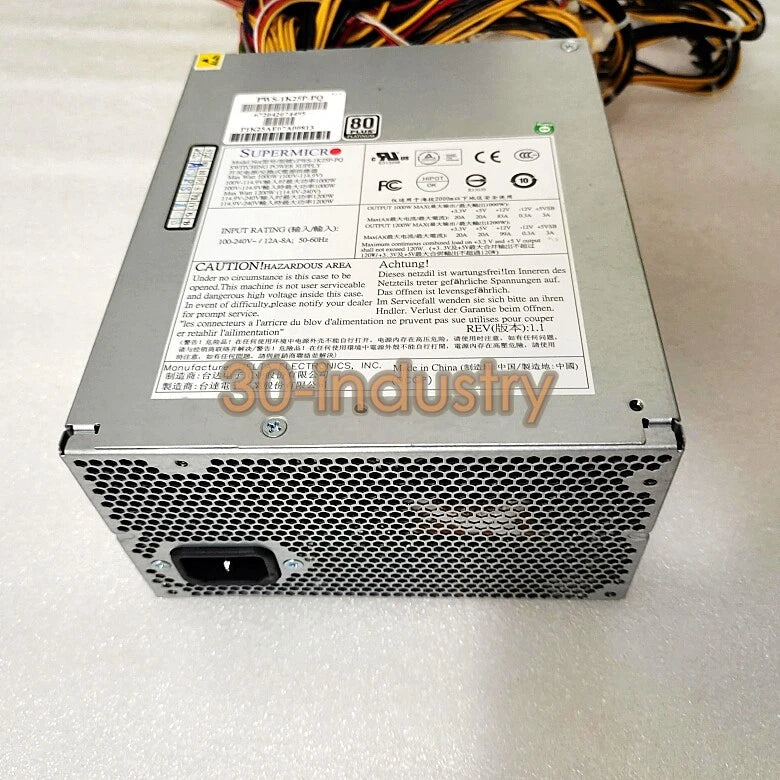 Super Micro Server Power Supply PWS-1K25P-PQ 1200W DPS-1200QB