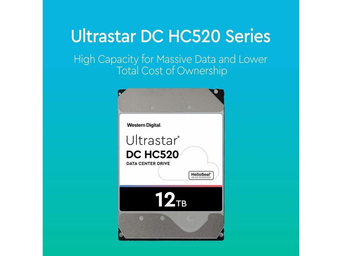 HGST WD Ultrastar DC HC520 HUH721212AL4200 12TB HDD 7200 RPM Model: 0F29560
