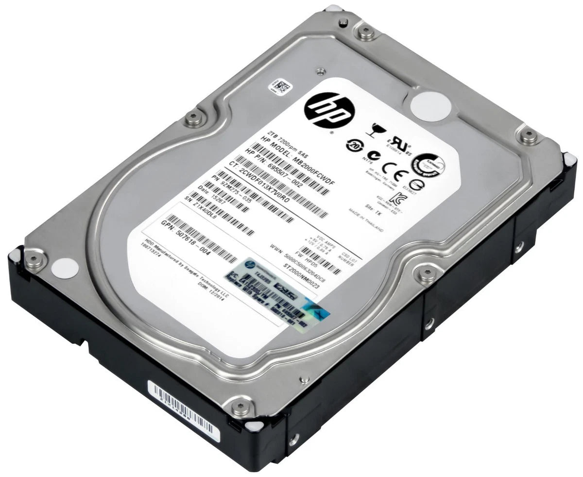 "HP MB2000FCWDF 695507-002 2TB ST2000NM0023 7200U/min 128MB SAS 3.5"" HARD DRIVE" |403689006176