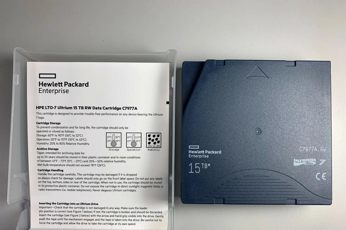 HP / HPE LTO7 Tape Cartridge (10 PACK) C7977A Data Backup Storage 6TB/15TB -NEW|153197272550