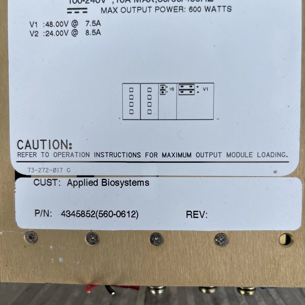 Astec MVP series Power Supply MP6-2W-1Q-00 600w