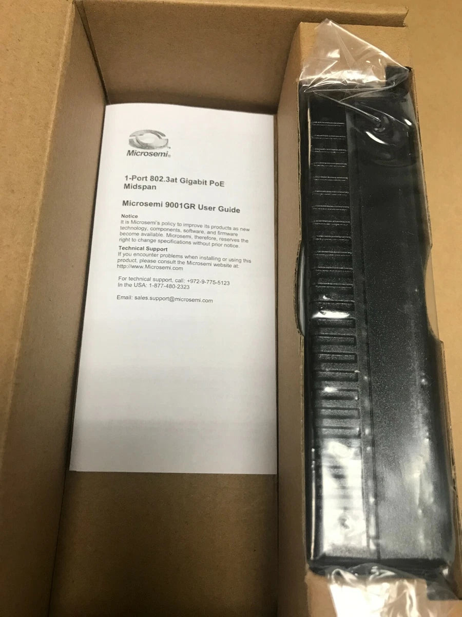 Microsemi PD-9001GR/AT/AC Single-port Gigabit PoE Midspan|143812619675
