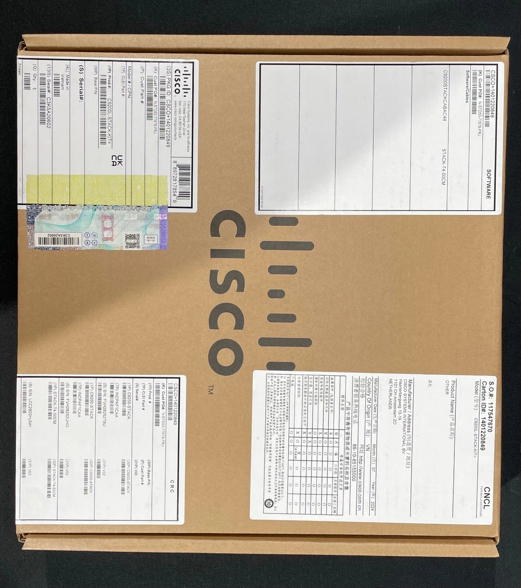 NEW Cisco Catalyst C9200L-STACK-KIT Network Stack Kit - Sealed Same Day Shipping