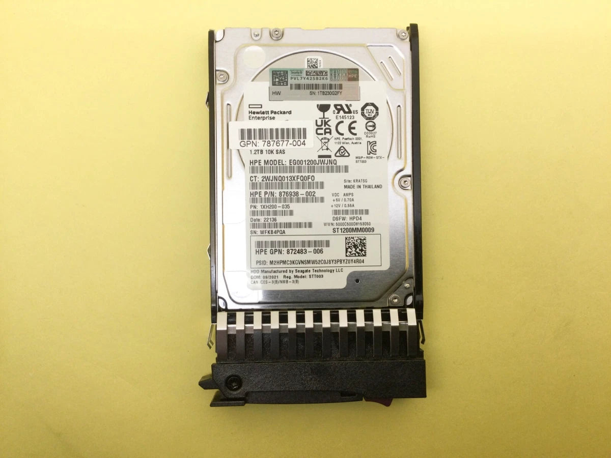 J9F48A HP MSA 1.2TB 12G SAS 10K SFF 2.5" DP ENT HDD 787648-001 New|286245010061