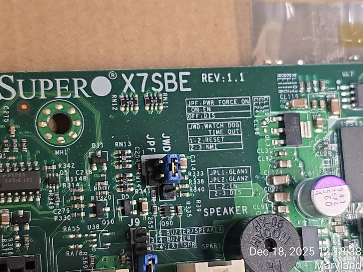 Supermicro X7SBE ATX LGA775 ZIF Socket Server MotherBoard System Board