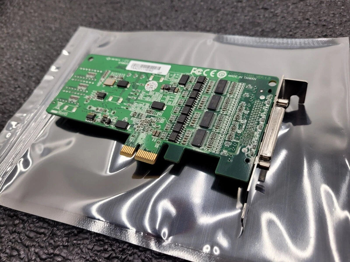 Moxa CP-118EL 8 Port Low Profile PCI Express Board RS-232/422/485 Damaged Cable