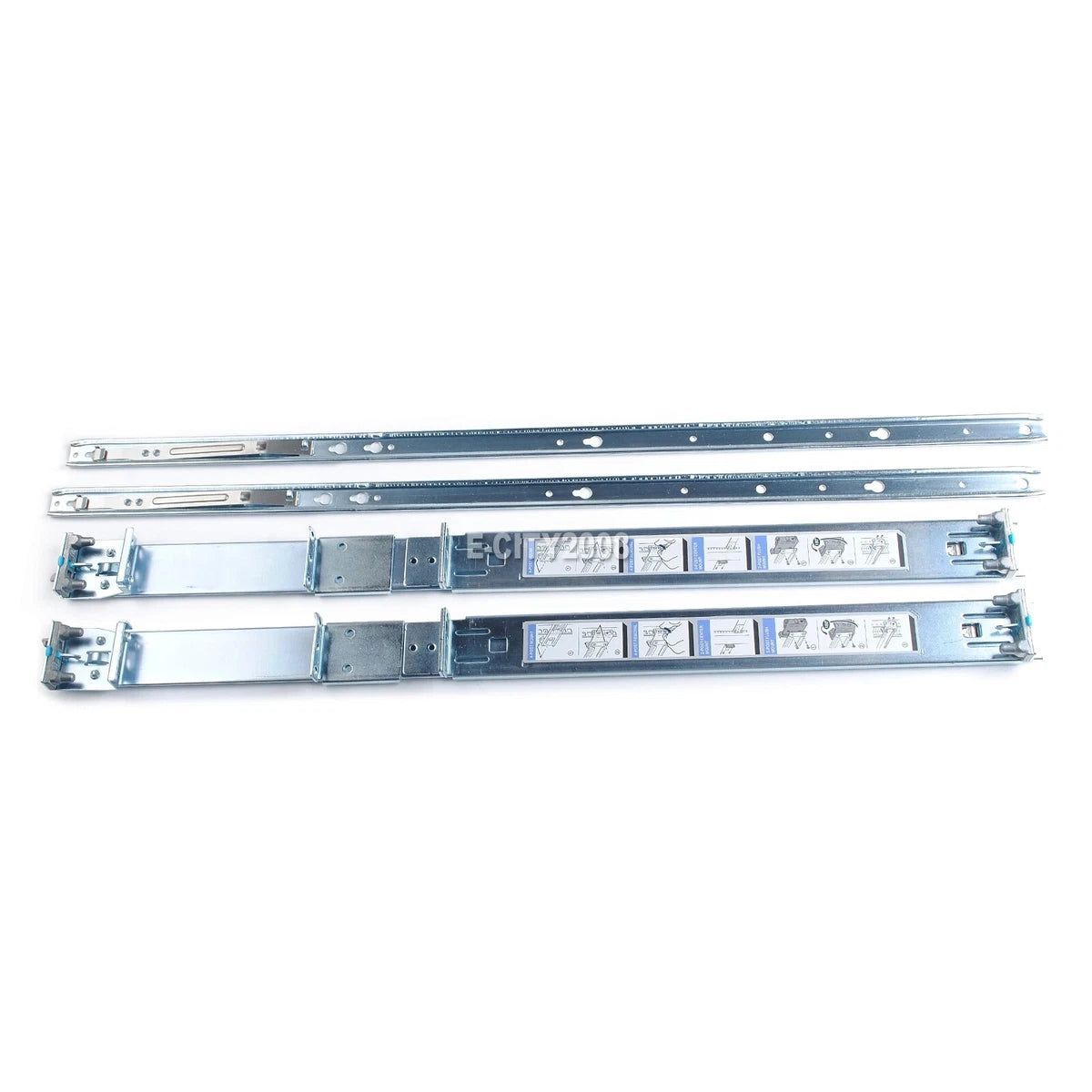 Dell PowerEdge R320 R330 R420 R620 1U Static Ready Rails Rail Kit 053D7M 0D419M|364715810150