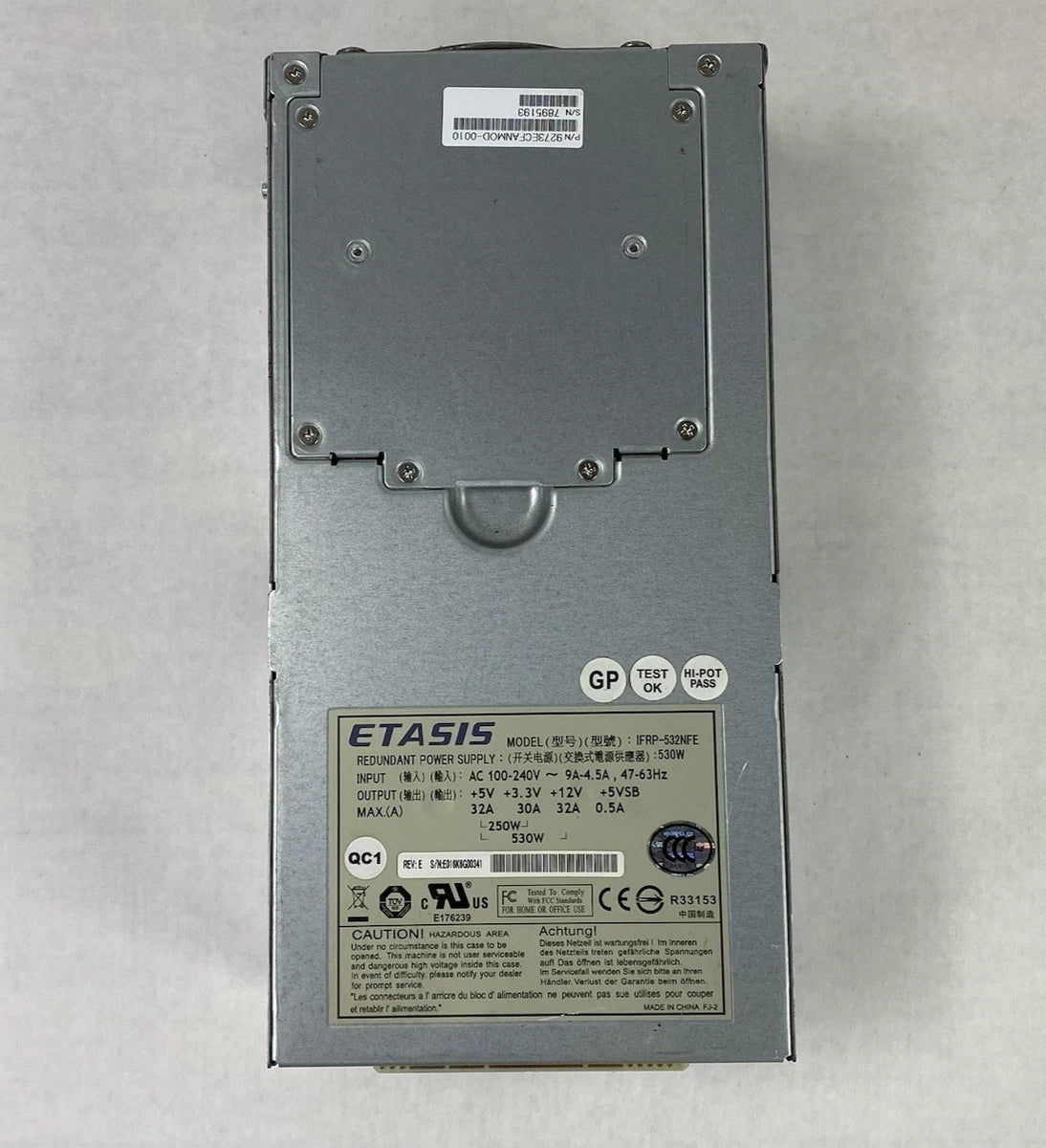 ETASIS IFRP-532NFE 100-240V 530W Power Supply|177390427442