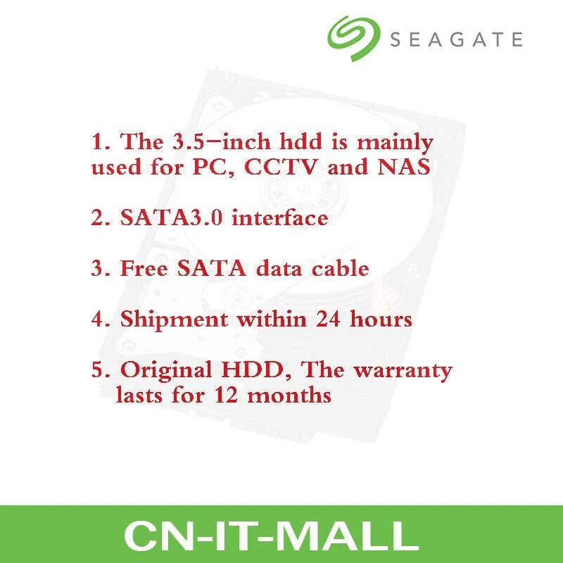 Seagate IronWolf Pro 10TB/12TB/14TB/16TB 7200RPM 256MB 6Gb/s 3.5" SATA3 HDD