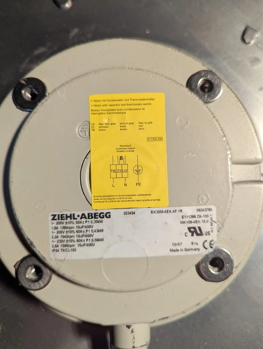 ZIEHL-ABEGG Fan RH35M-4EK.4F.1R|286978267440