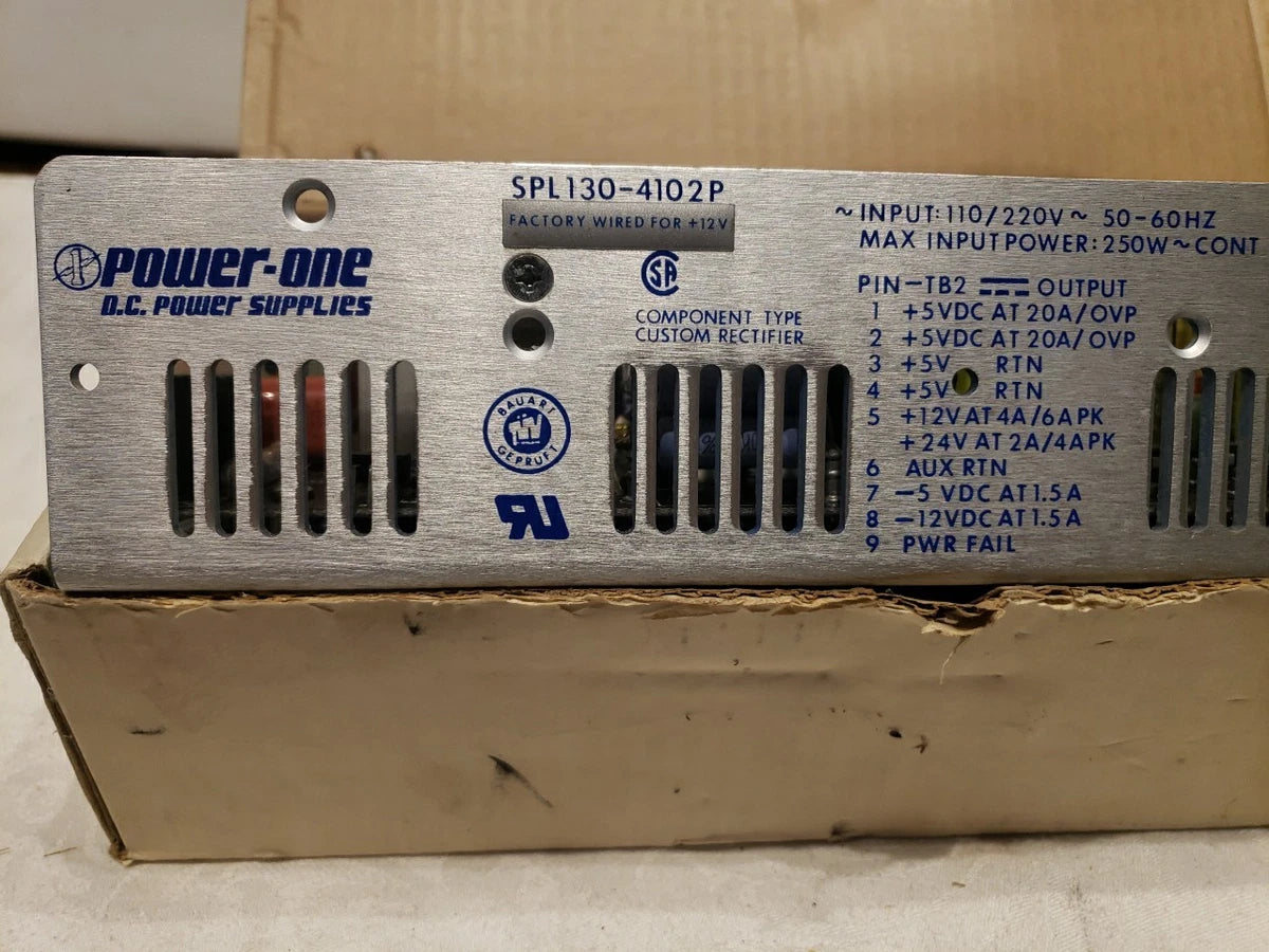 Power One SPL130-4102P DC Power Supply 110/220V