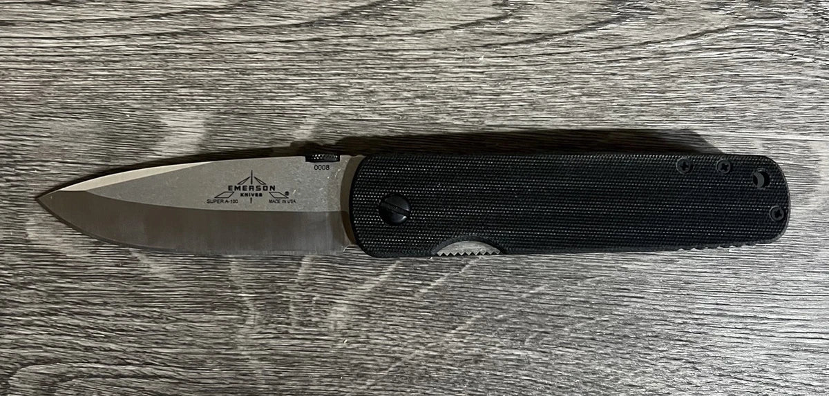 EMERSON KNIVES SUPER A-100 154CM BLADE G10 SCALES Serial #0008 Super Rare.|157548404264
