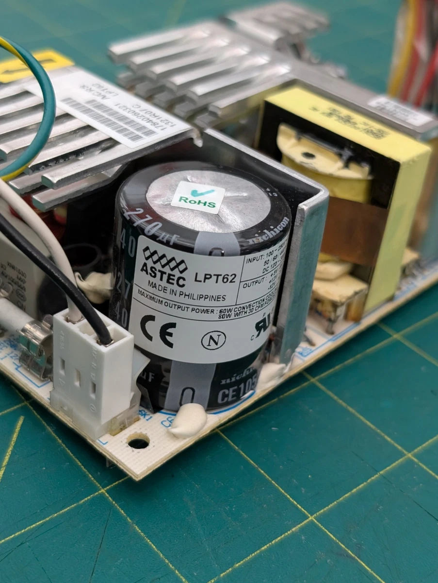 WORKING - ASTEC LPT62 Switching Power Supply +5V/8A +12V/3.5A -12V/1A