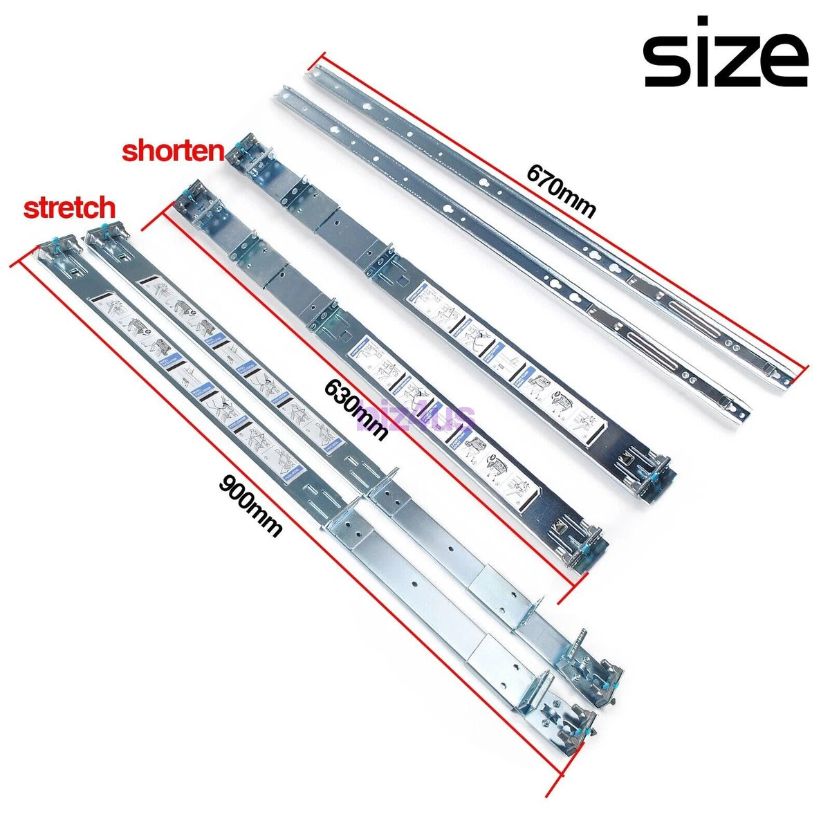 Short Rails Kit for Dell PowerEdge R640 R630 R620 R440 R430 R420 R330 R320 R6415|315923068983