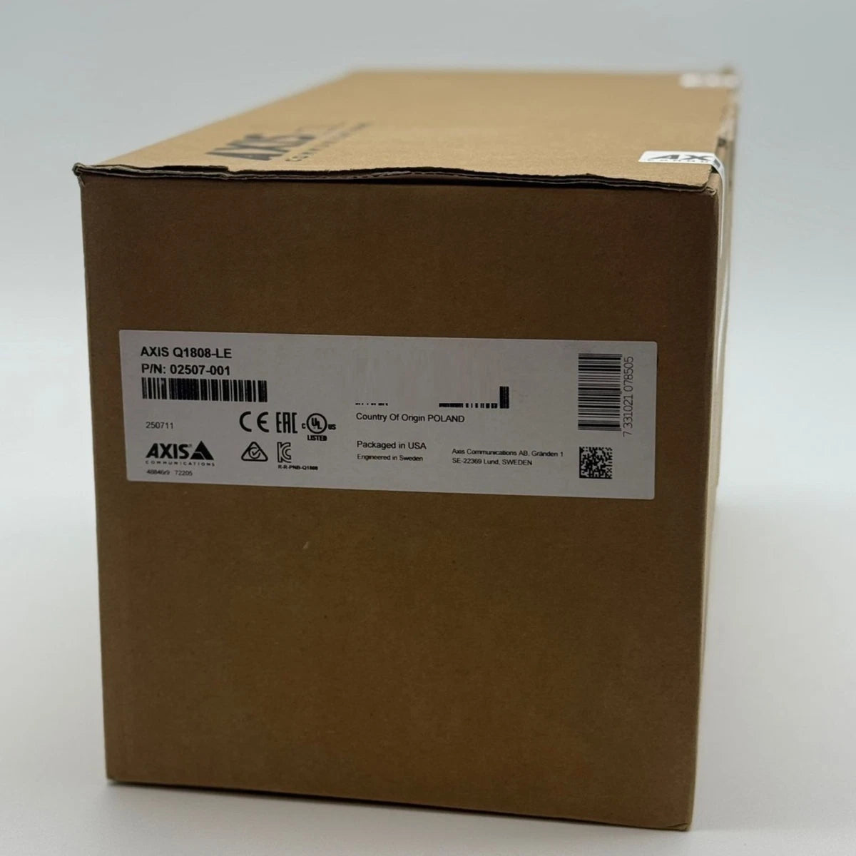 Axis Q1808-LE 10MP Outdoor Network Bullet Camera 12-48mm Canon Lens (02507-001
