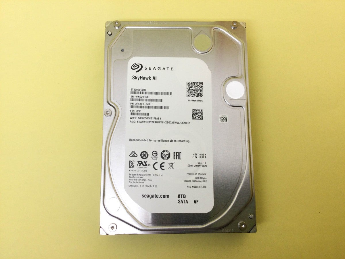 Seagate SkyHawk AI 8TB 7.2K SATA 6Gb/s 3.5'' Surveillance HDD ST8000VE000 New