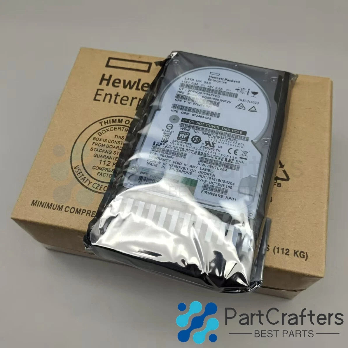 New HPE J9F49A MSA 1.8TB 2.5" SAS 10K 12G SFF BC HDD Hard Drive 787649-001|405490987469