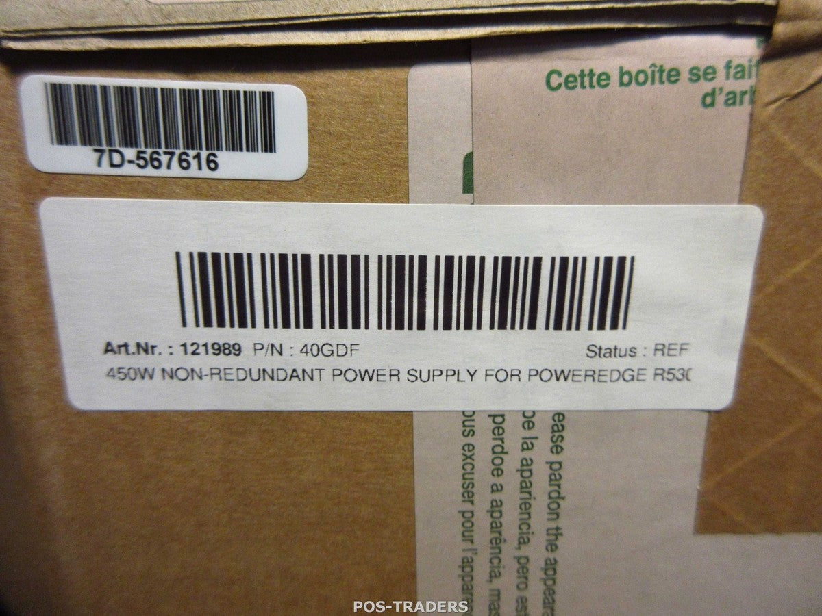 Dell 40GDF 450-Watts 80 Plus Bronze Non Hot-Pluggable Power Supply PSU IN BOX