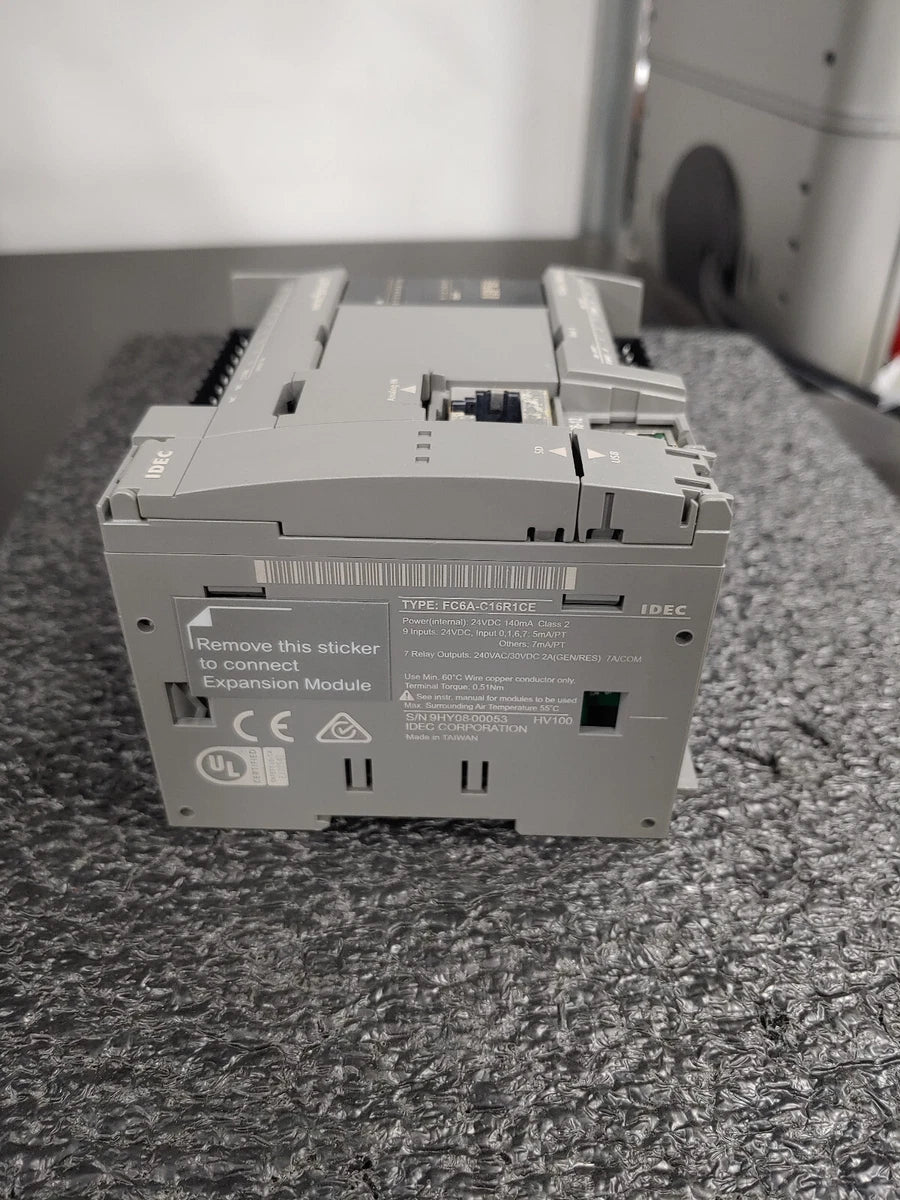 IDEC FC6A-C16R1CE FC6A MicroSmart PLC 16IO CPU 24VDC Relay|388110713576