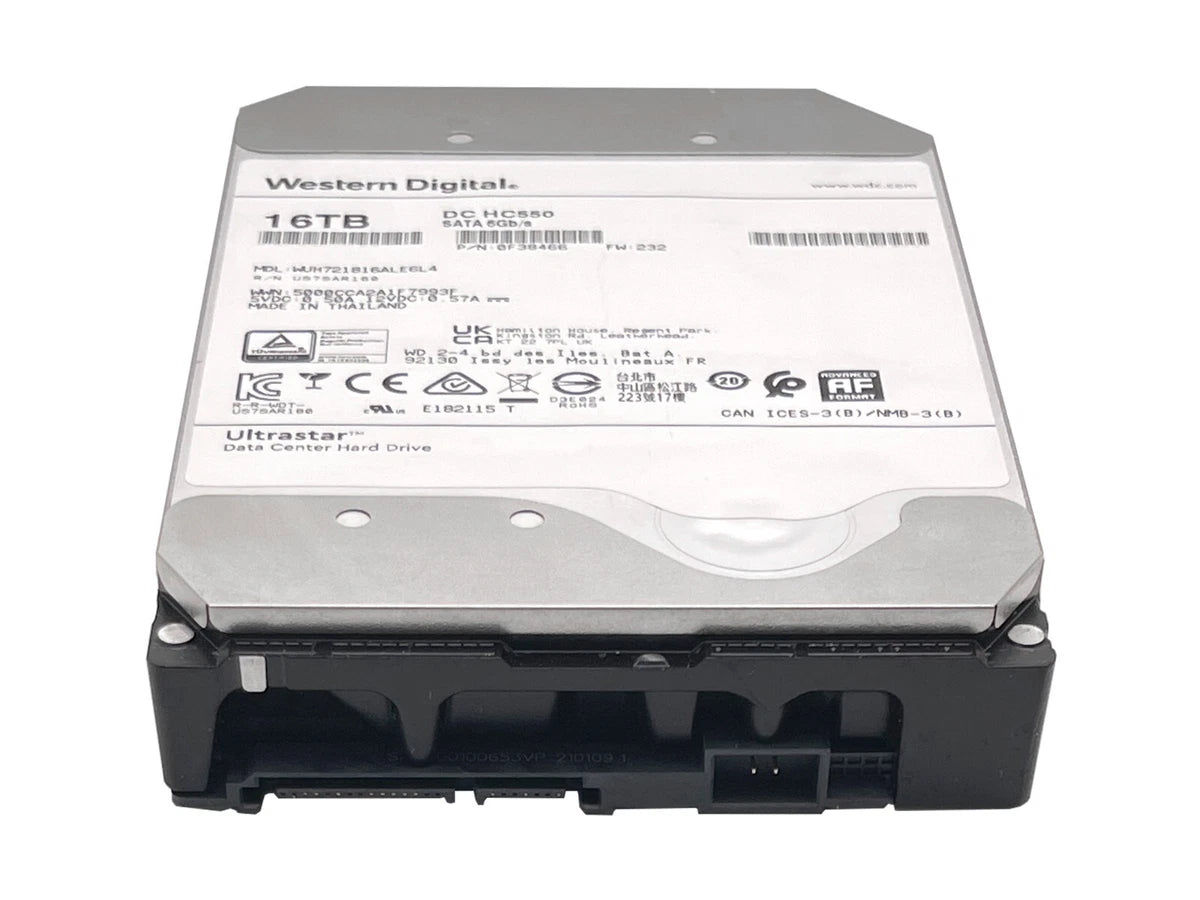 WD Ultrastar DC HC550 16TB SATA 6G 3.5" 7200RPM Enterprise HDD - WUH721816ALE6L4|116368871106