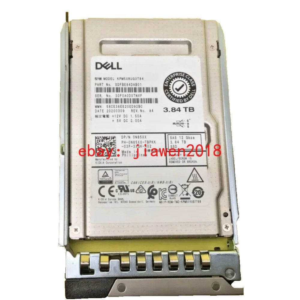 3.84TB SSD SAS 2.5" 12Gbps SERVER HARD DRIVE For Dell R540 T640 R640 R740 R740XD|146761453561