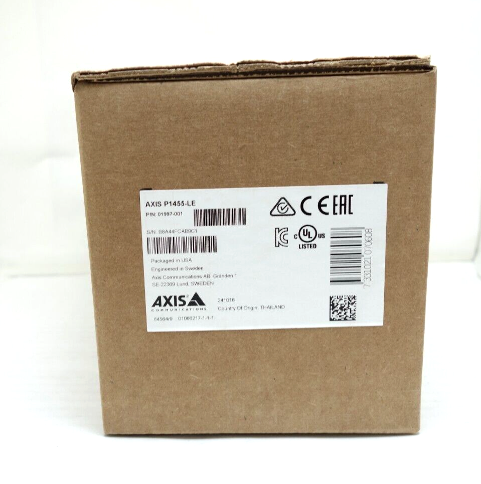 New AXIS Communications P1455-LE 01997-001 2MP IP IR Outdoor Bullet Camera|176787548521