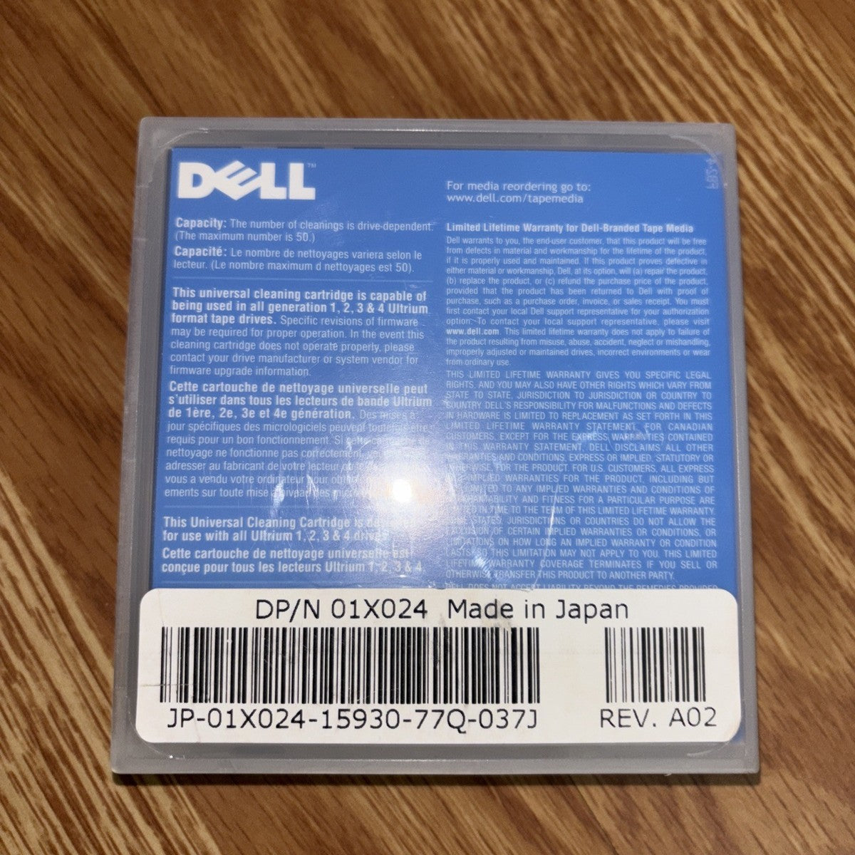 Dell LTO Ultrium Universal Cleaning Cartridge|406182616828