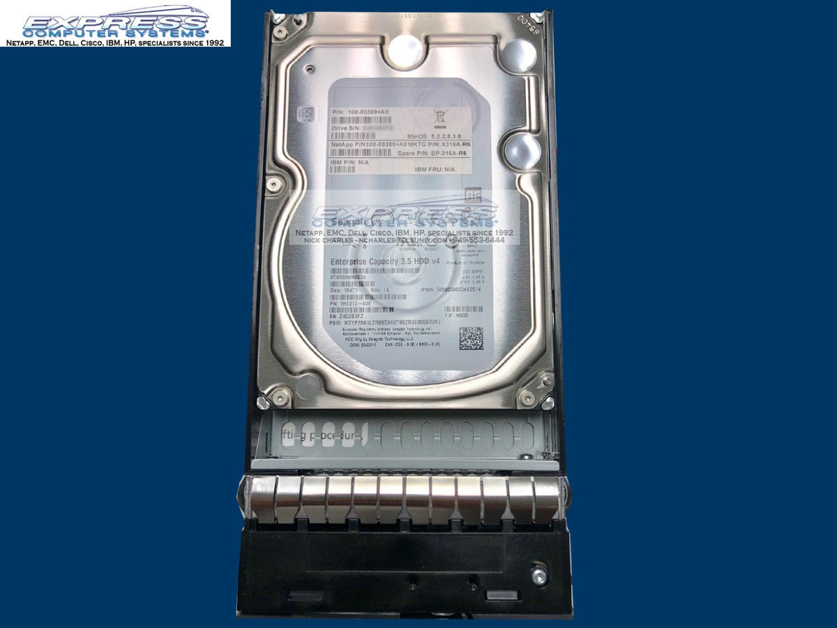 Netapp X316A 6TB NL SAS 7.2K 12G SP-316-R6 DS4246 FAS2720 FAS2620 DS212C