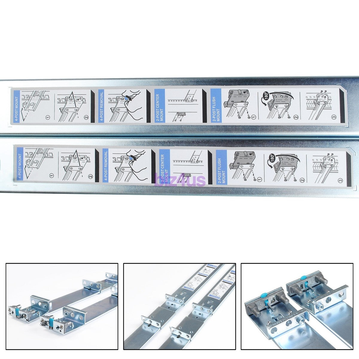 New For Dell PowerEdge R640 R440 R6415 1U Static Ready Rails Rail Kit 053D7M US|315327675721