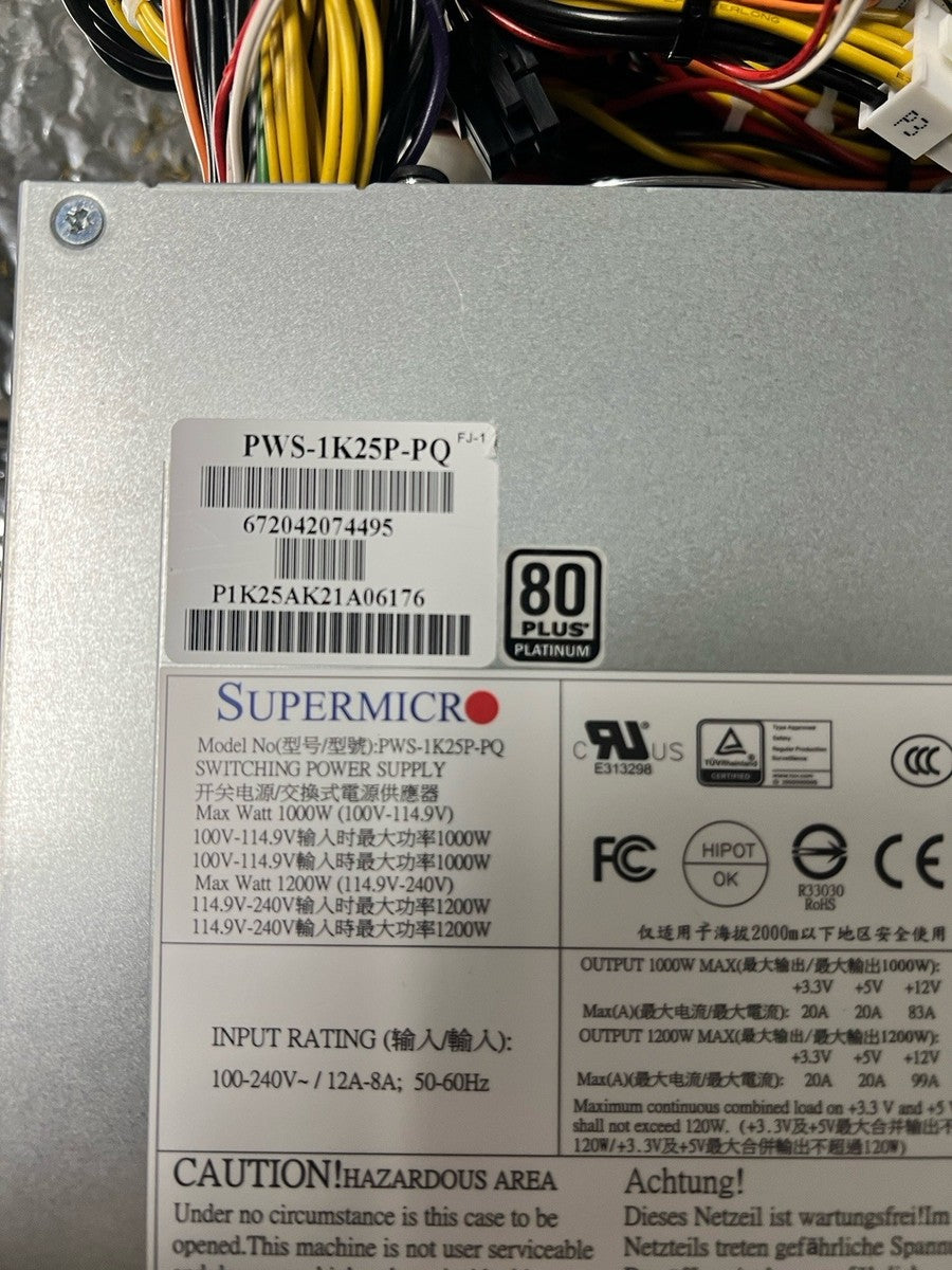 SUPERMICRO PWS-1K25P-PQ Power Supply