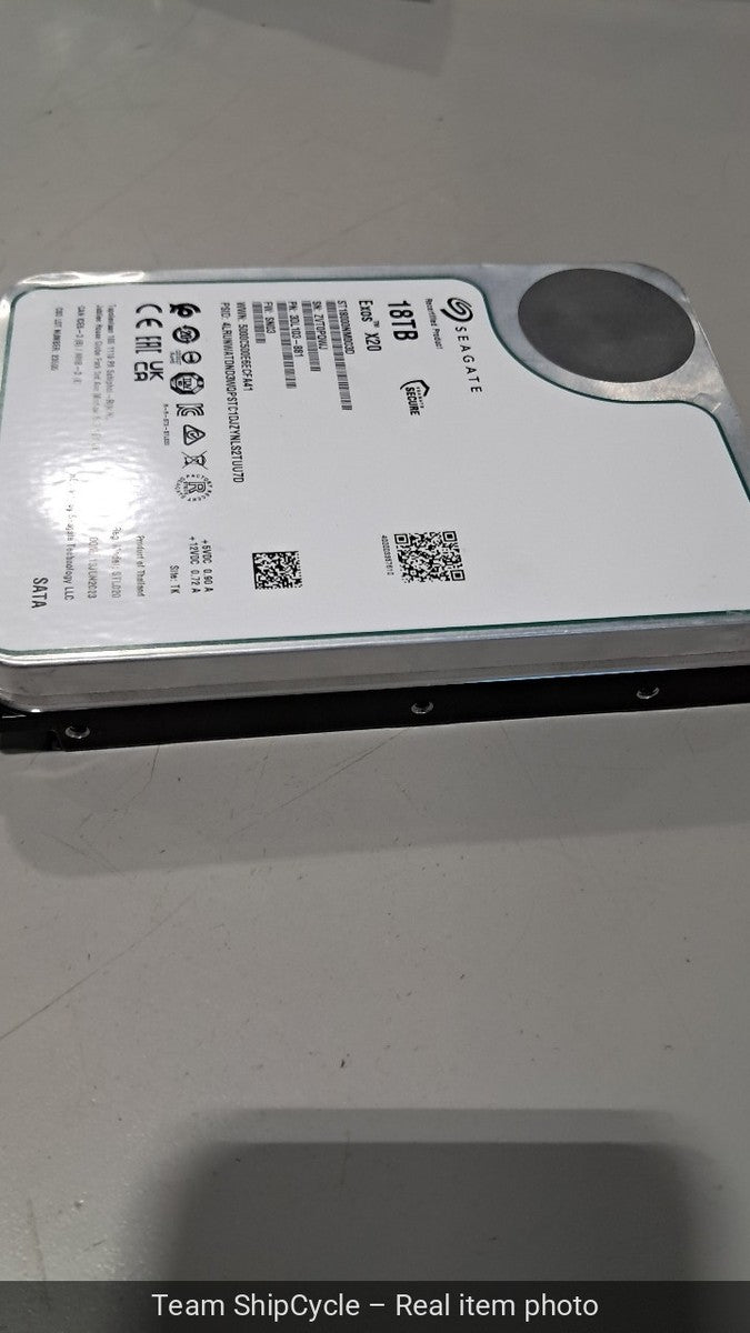 Seagate Exos X20 18TB SATA Hard Drive ST8000NM003D G2U
