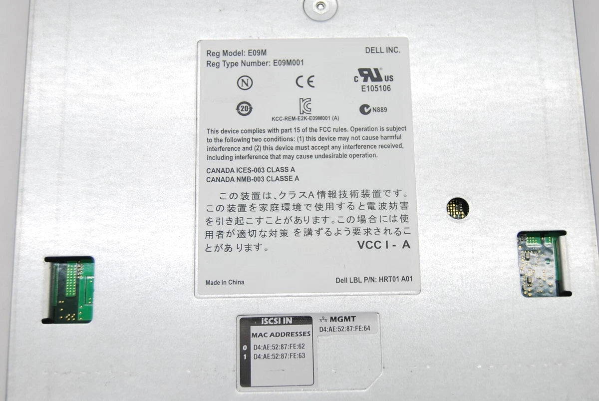 DELL EQUALLOGIC TYPE 12 CONTROLLER MODULES E09M E09M001 / T13 / D10|166980116536