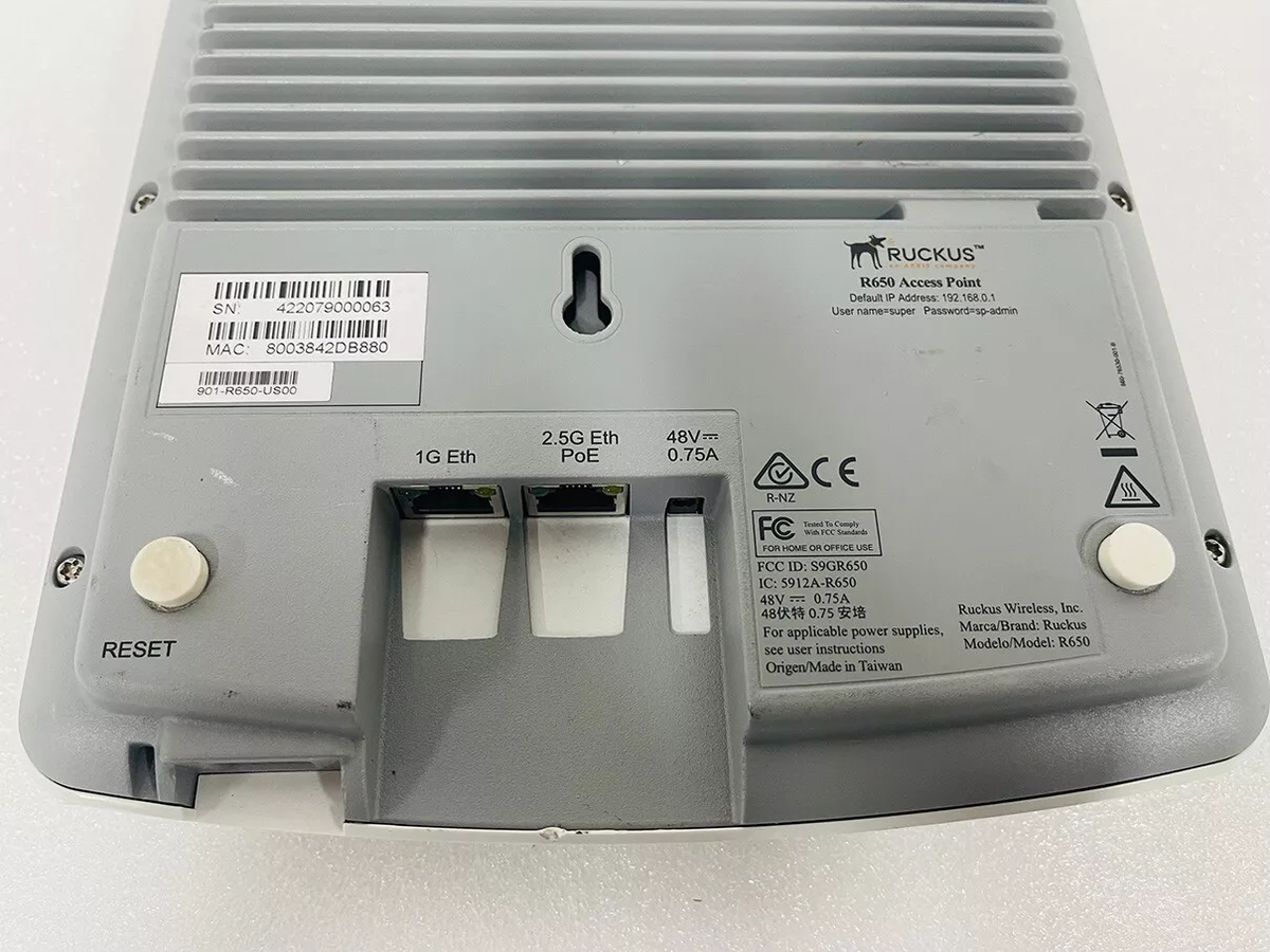 Ruckus 901-R650-US00 Wireless Access Point|396578321381