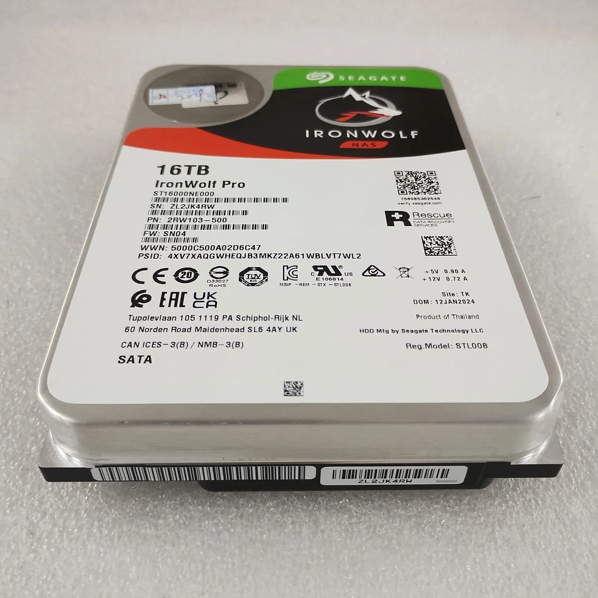 Seagate IronWolf Pro 10TB/12TB/14TB/16TB 7200RPM 256MB 6Gb/s 3.5" SATA3 HDD