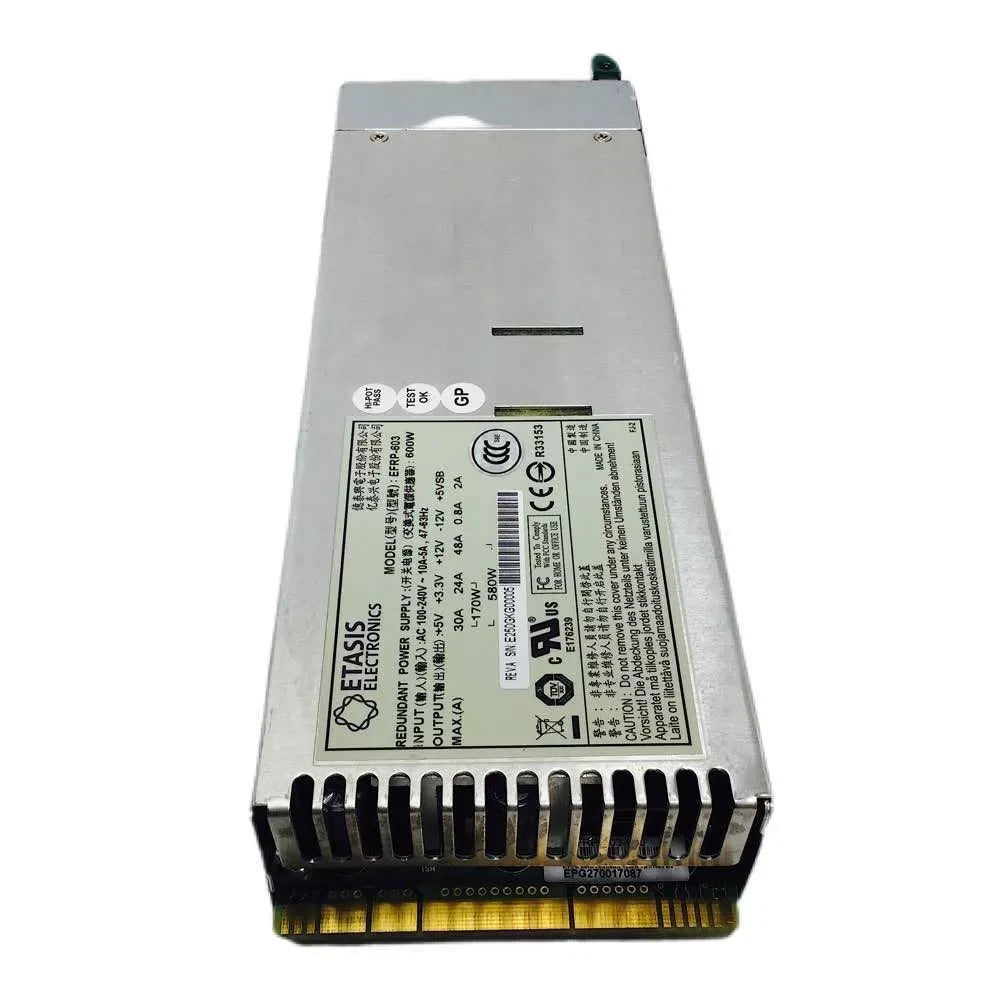 Etasis EFRP-603 600W PSU 100-240V AC Redundant Switching Hot Swap Power Supply|356495543093