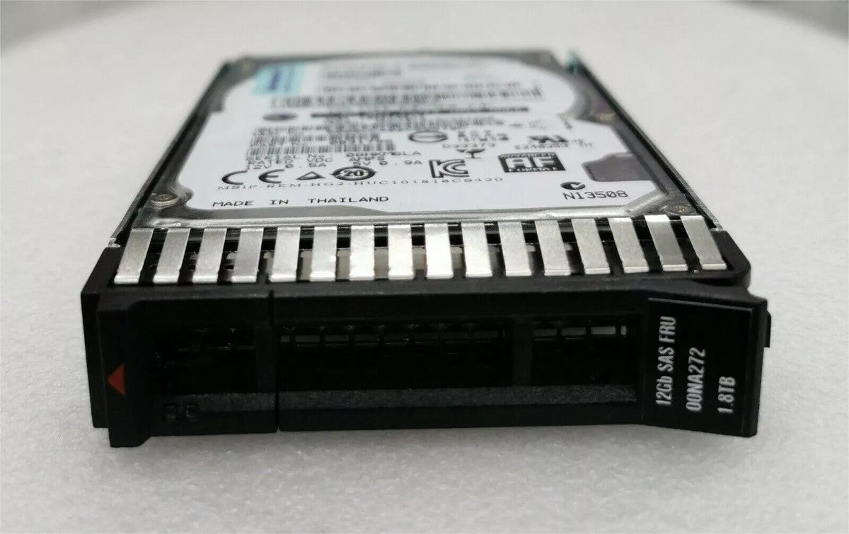 00NA271 00NA272 Lenovo 1.8TB 10K 12GBps SAS 2.5" G3HS 512e HDD Hard Drive